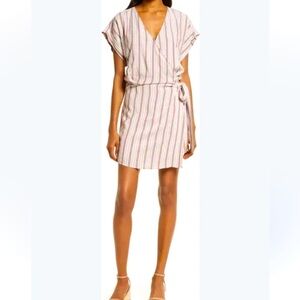 Bishop + Young Ivy Striped Romper, Wrap Skirt, size Medium